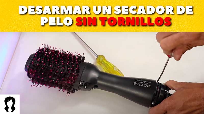 desarmar secador de pelo sin tornillos